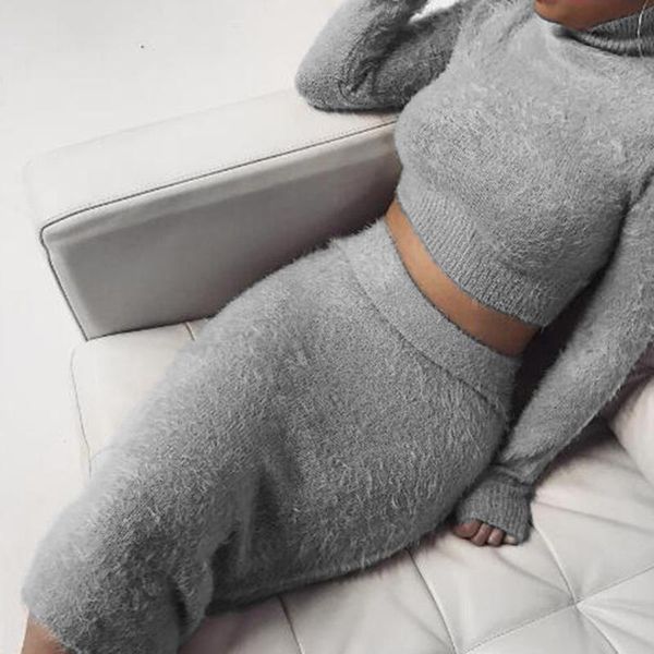 women's tracksuits women two piece set sweater pencil skirt suit long sleeve fleece crop bodycon 2 pieces knitted tracksuit, Gray
women's tracksuits women two piece set sweater pencil skirt suit long sleeve fleece crop bodycon 2 pieces knitted tracksuit, Gray