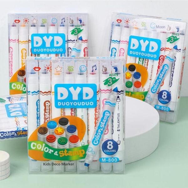 gift sets 8 pcs/lot children's watercolor pen set student washable double head seal painting art marker graffiti colors highlighter
gift sets 8 pcs/lot children's watercolor pen set student washable double head seal painting art marker graffiti colors highlighter