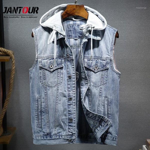 brand 2020 new men vests fashion retro hooded turn-down collar chaleco hat moto style jacket detachable vest big size m-4xl1, Black;white
brand 2020 new men vests fashion retro hooded turn-down collar chaleco hat moto style jacket detachable vest big size m-4xl1, Black;white