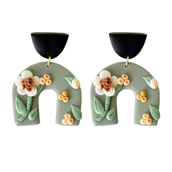 handmade flower embellished polymer clay earrings 2021 fashion designer jewelry polymer clay teardrop earrings ipping, Silver
handmade flower embellished polymer clay earrings 2021 fashion designer jewelry polymer clay teardrop earrings ipping, Silver