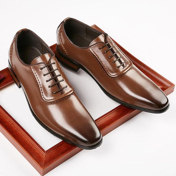 dress shoes man business fashion men wedding formal pu leather office sapato social masculino party oxford, Black
dress shoes man business fashion men wedding formal pu leather office sapato social masculino party oxford, Black