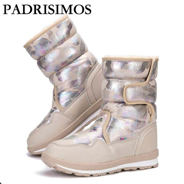 padrisimos women's boots classic winter warm fur shoes beige boots mid calf style waterproof upper thick plush insole jsh-m904, Black
padrisimos women's boots classic winter warm fur shoes beige boots mid calf style waterproof upper thick plush insole jsh-m904, Black