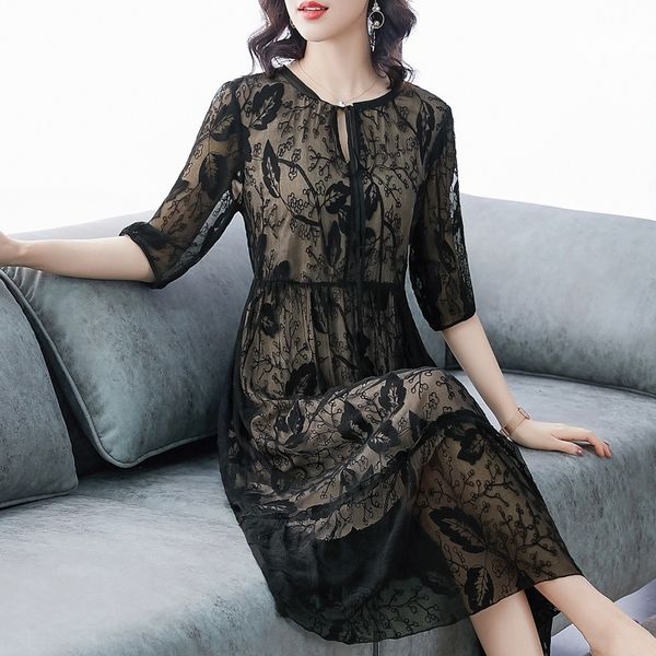 large size women's clothing 2020 new summer black dress high-end socialite temperament belly covering skirt lace skirtlace skirtslimmin, Black;gray
large size women's clothing 2020 new summer black dress high-end socialite temperament belly covering skirt lace skirtlace skirtslimmin, Black;gray