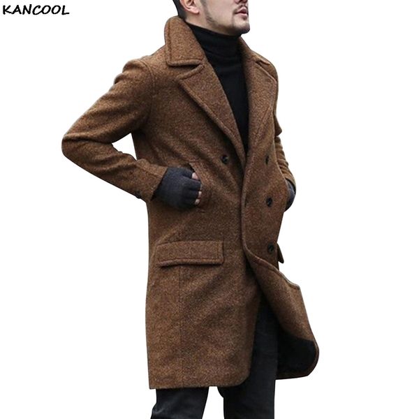 kancool 2020 winter wool jacket men blend autumn windbreaker men's high-quality wool coat outwear mens coats jackets male lj201106, Black
kancool 2020 winter wool jacket men blend autumn windbreaker men's high-quality wool coat outwear mens coats jackets male lj201106, Black