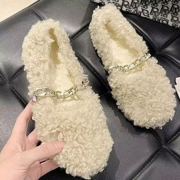 short fur flats chain shoes women wear loafers winter soft soled plush slip-on flat shoes women zapatos de mujer buty #rh64
short fur flats chain shoes women wear loafers winter soft soled plush slip-on flat shoes women zapatos de mujer buty #rh64