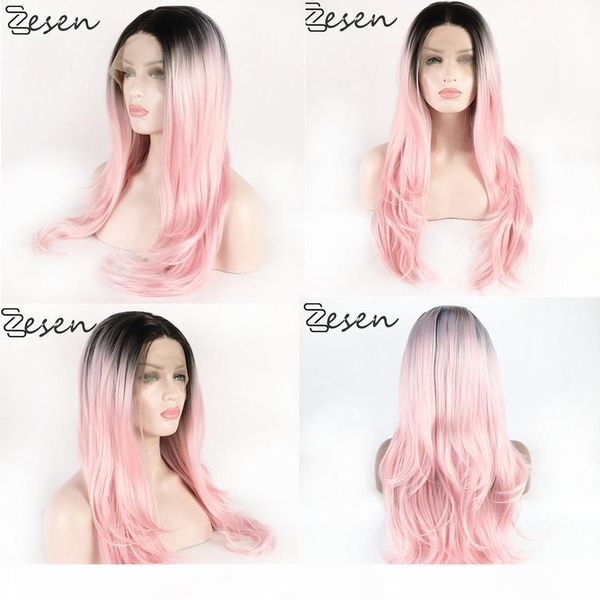 zesen synthetic lace front wig for women long short 1bt pink natural wave hair wigs cosplay wigs heat resistant, Black
zesen synthetic lace front wig for women long short 1bt pink natural wave hair wigs cosplay wigs heat resistant, Black