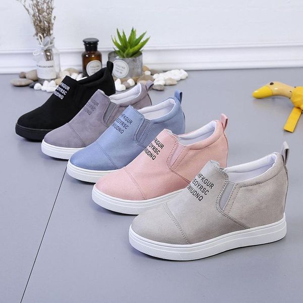 winter new style women's wedge heel inner high round toe casual comfortable slip-on ladies shoes, Black
winter new style women's wedge heel inner high round toe casual comfortable slip-on ladies shoes, Black