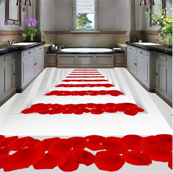 3d floor painting wallpaper 3d floor painting wallpaper red rose floor modern wallpaper for living room