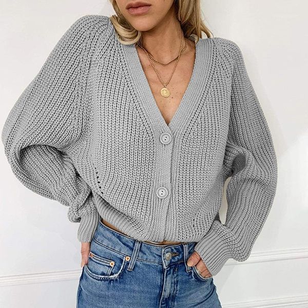 solid color women autumn cardigan sweater 2020 new v-neck lantern sleeve button-down knitted sweater hollow out knitwear jumper1, White
solid color women autumn cardigan sweater 2020 new v-neck lantern sleeve button-down knitted sweater hollow out knitwear jumper1, White