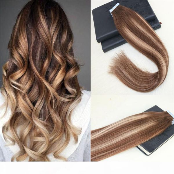 40pcs remy brazilian hair balayage #4 fading to #27 omber skin weft tape in human hair extensions straight tape on hair extensions 100g, Black
40pcs remy brazilian hair balayage #4 fading to #27 omber skin weft tape in human hair extensions straight tape on hair extensions 100g, Black
