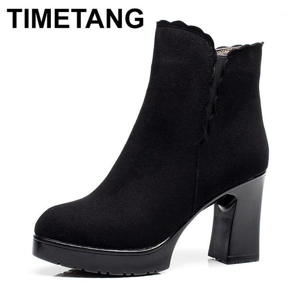 boots timetangbig size 35-42block high heel suede women's winter shoes autumn platform lace ankle office ladies1, Black
boots timetangbig size 35-42block high heel suede women's winter shoes autumn platform lace ankle office ladies1, Black