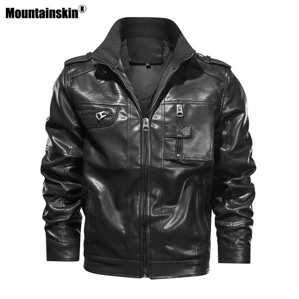 mountainskin men's casual thick motorcycle bright leather jacket winter windproof pu coat eu size male mt007
mountainskin men's casual thick motorcycle bright leather jacket winter windproof pu coat eu size male mt007