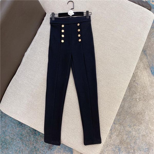 2020 new all-match skinny slim double-breasted copper buckle and cashmere black pants women 11221, Black;white
2020 new all-match skinny slim double-breasted copper buckle and cashmere black pants women 11221, Black;white