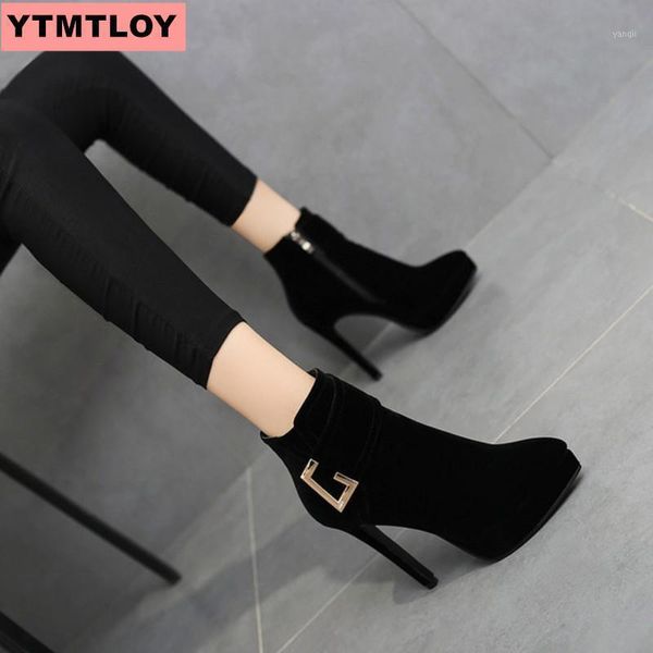 boots fashion women's ankle platform high heels women latest pointed toe ladies shoes brand 2021 zipper super high1, Black
boots fashion women's ankle platform high heels women latest pointed toe ladies shoes brand 2021 zipper super high1, Black