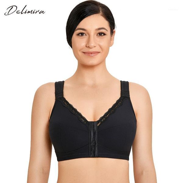 women's cotton full coverage plus size front closure wireless support posture bra lace racerback1, Red;black
women's cotton full coverage plus size front closure wireless support posture bra lace racerback1, Red;black