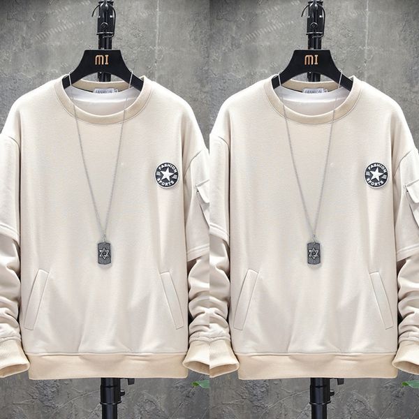 spk0k fanwo fw11103 2020 sweater spring new fashion 7q7dm sweatermen's stitching fake two-piece neck round large size casual sweater ea, Black
spk0k fanwo fw11103 2020 sweater spring new fashion 7q7dm sweatermen's stitching fake two-piece neck round large size casual sweater ea, Black
