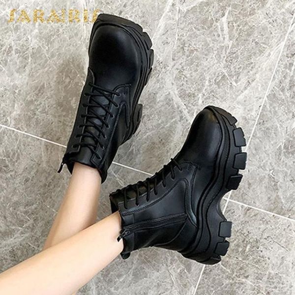 boots sarairis fashion 2021 flat heels lace up comfortable shoes woman female platform concise ins ladies1, Black
boots sarairis fashion 2021 flat heels lace up comfortable shoes woman female platform concise ins ladies1, Black