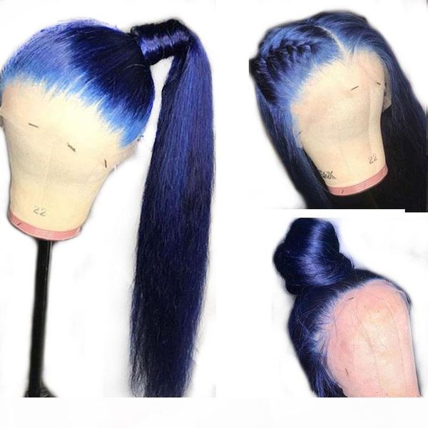 full lace human hair wig blue color pre plucked glueless middle part dark blue human lace lace front wigs with baby hair, Black;brown
full lace human hair wig blue color pre plucked glueless middle part dark blue human lace lace front wigs with baby hair, Black;brown