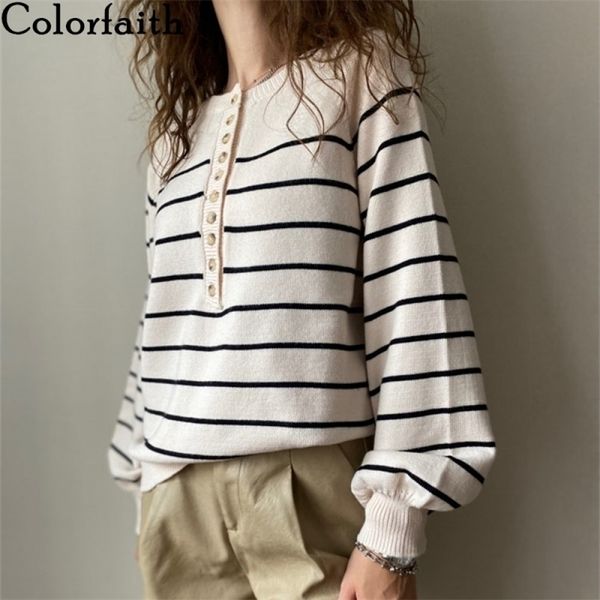 colorfaith new autumn winter women sweater v-neck buttons knitted pullovers striped casual fashionable wild sw6154 201111, White;black
colorfaith new autumn winter women sweater v-neck buttons knitted pullovers striped casual fashionable wild sw6154 201111, White;black