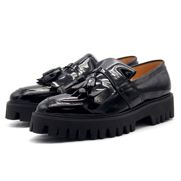 tassel loafers platform shoes men solid black pointe mens dress shoes made of genuine leather plus size slip on leather
tassel loafers platform shoes men solid black pointe mens dress shoes made of genuine leather plus size slip on leather