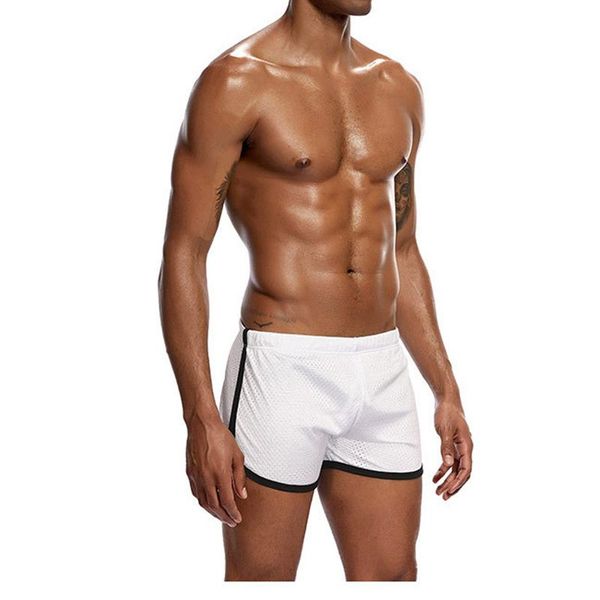 2020 new men's home nylon mesh sports comfortable breathable track selling, White;red
2020 new men's home nylon mesh sports comfortable breathable track selling, White;red