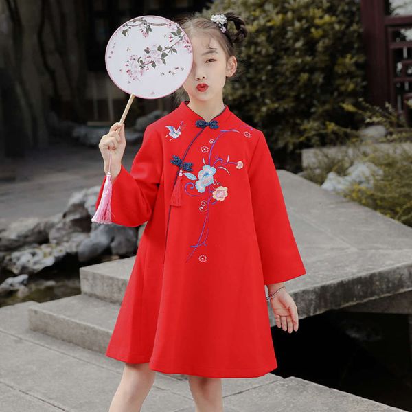 new cheongsam middle autumn girls' winter plush school and universi children's tang princs drs ancient chine costume super fairy 3, Red;yellow
new cheongsam middle autumn girls' winter plush school and universi children's tang princs drs ancient chine costume super fairy 3, Red;yellow