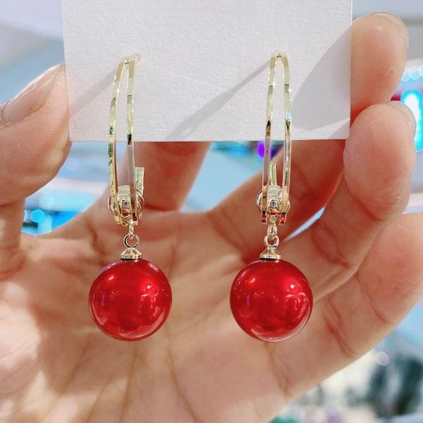 Lucky Red Pearl Ball Earrings For Women Korean Style 2021 New Jewlery Elegant Brincos Wholesale White, Silver
Lucky Red Pearl Ball Earrings For Women Korean Style 2021 New Jewlery Elegant Brincos Wholesale White, Silver