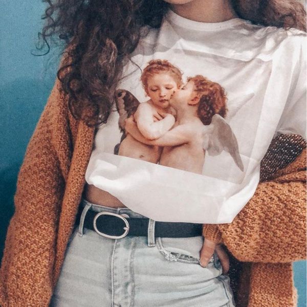 kawaii angel painting women t shirts fashion new summer loose short sleeved o-neck casual clothing cute funny tumblr tee, White
kawaii angel painting women t shirts fashion new summer loose short sleeved o-neck casual clothing cute funny tumblr tee, White