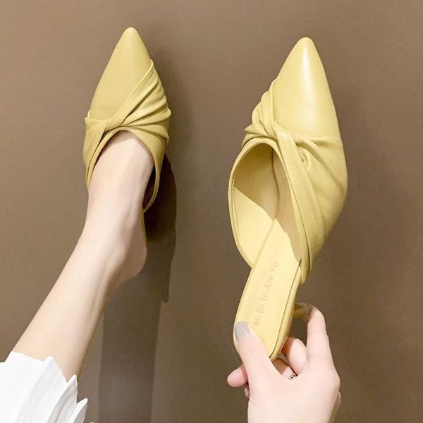 pointed toe shoes med thin heels slippers casual loafers slipers women heeled mules slides luxury cover 2021 high summer pumps, Black
pointed toe shoes med thin heels slippers casual loafers slipers women heeled mules slides luxury cover 2021 high summer pumps, Black