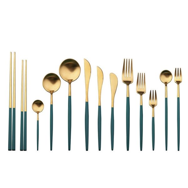 2021 new dinner dessert tableware gold silver color chopsticks spoon salad knife spoon flatware 13 piece set dinnerwares party gifts hh2201
2021 new dinner dessert tableware gold silver color chopsticks spoon salad knife spoon flatware 13 piece set dinnerwares party gifts hh2201