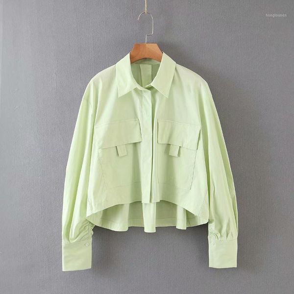 2020 new spring summer new style european green large pocket female shirt zaraing vadiming sheining women dress xdb22141, White
2020 new spring summer new style european green large pocket female shirt zaraing vadiming sheining women dress xdb22141, White