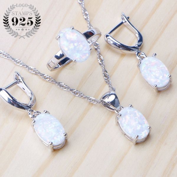for silver opal stone wedding bridal sets earrings 925 sterling women costume jewelry pendant necklace ring set gift box
for silver opal stone wedding bridal sets earrings 925 sterling women costume jewelry pendant necklace ring set gift box