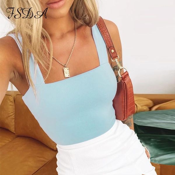 fsda square neck sleeveless summer crop white women black casual basic t shirt off shoulder cami backless tank
fsda square neck sleeveless summer crop white women black casual basic t shirt off shoulder cami backless tank