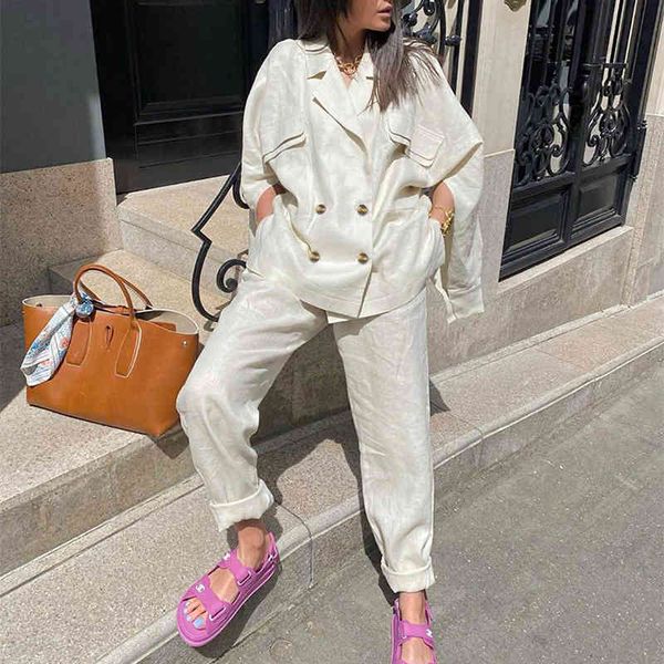 women's two piece pants twotwinstyle casual solid set for women notched long sleeve coat high waist straight female sets stylish vppi, White
women's two piece pants twotwinstyle casual solid set for women notched long sleeve coat high waist straight female sets stylish vppi, White