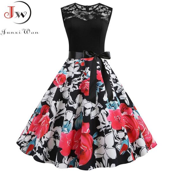casual dresses women's summer dress floral print sleeveless black patchwork lace elegant vintage party sundress outfits robe, Black;gray
casual dresses women's summer dress floral print sleeveless black patchwork lace elegant vintage party sundress outfits robe, Black;gray