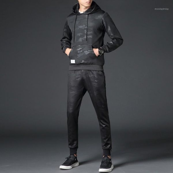 2020 new camouflage printed mens tracksuit hooded sweatshirt full length pants suit two piece set comfort casual streetwear1, Gray
2020 new camouflage printed mens tracksuit hooded sweatshirt full length pants suit two piece set comfort casual streetwear1, Gray