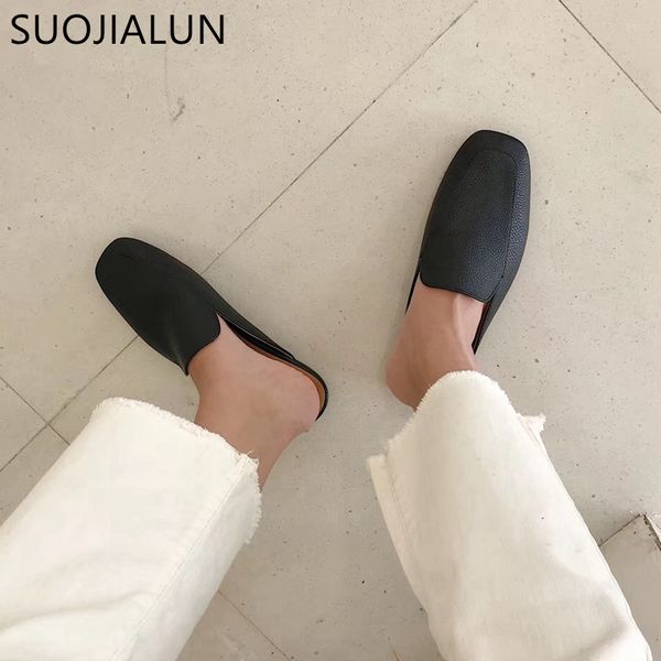 suojialun женщины мулы трусы высокого качества мягкий кожаный круглый toe трусы скольжения на открытом воздухе сандал причинной плоский кабл, Black
suojialun женщины мулы трусы высокого качества мягкий кожаный круглый toe трусы скольжения на открытом воздухе сандал причинной плоский кабл, Black