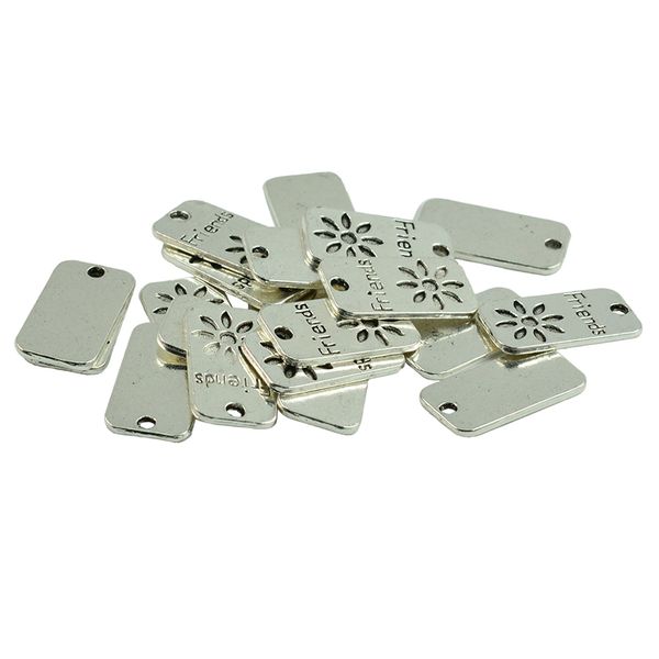 20 pieces alloy rectangle flower pendants charms findings for diy jewelry making, Black
20 pieces alloy rectangle flower pendants charms findings for diy jewelry making, Black