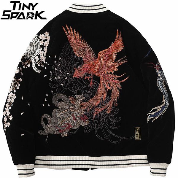 streetwear jacket 2020 mens hip hop coat animals floral embroidery jacket zipper cotton track coat outwear winter parkas, Black;brown
streetwear jacket 2020 mens hip hop coat animals floral embroidery jacket zipper cotton track coat outwear winter parkas, Black;brown