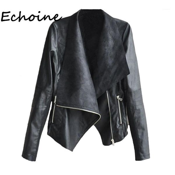 echoine casual autumn and winter irregular jackets femme outwear coats pu leather long sleeve turn down collar coat 3 color1, Black;brown
echoine casual autumn and winter irregular jackets femme outwear coats pu leather long sleeve turn down collar coat 3 color1, Black;brown