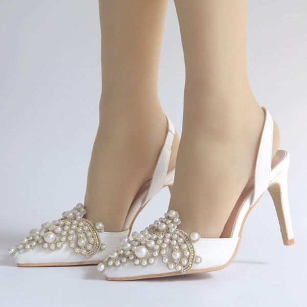 baoyafang white autumn women pumps 10cm high heels elegant heeled pointed toe slingbacks wedding party dress shoes1, Black
baoyafang white autumn women pumps 10cm high heels elegant heeled pointed toe slingbacks wedding party dress shoes1, Black