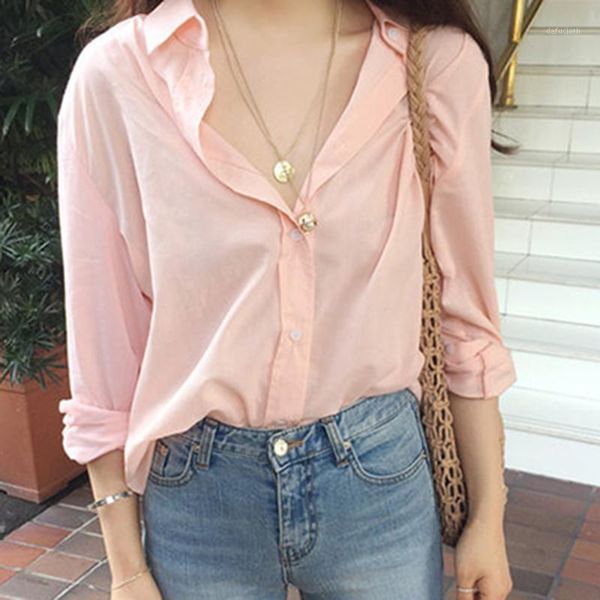 new spring vintage pink shirt female oversize women long sleeve girls blouse summer plus size women blouses femme blusas1, White
new spring vintage pink shirt female oversize women long sleeve girls blouse summer plus size women blouses femme blusas1, White