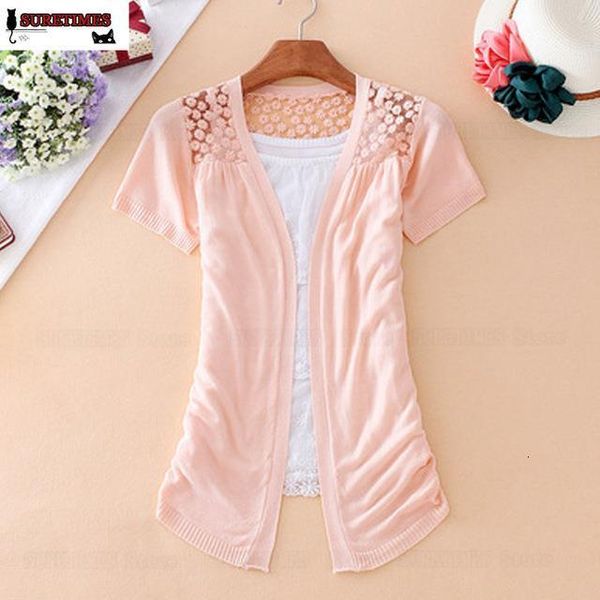 2021 new summer women lace sweet candy 12 colors crochet hollow out short sleeve knitwear blouse sweater cardigan cute, White;black
2021 new summer women lace sweet candy 12 colors crochet hollow out short sleeve knitwear blouse sweater cardigan cute, White;black