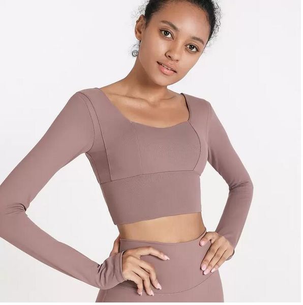 luyogasports sports bra lu yoga gym clothes women lu long-sleeved t-shirt with chest pad solid color tight shirt fitness clothing, White;red
luyogasports sports bra lu yoga gym clothes women lu long-sleeved t-shirt with chest pad solid color tight shirt fitness clothing, White;red