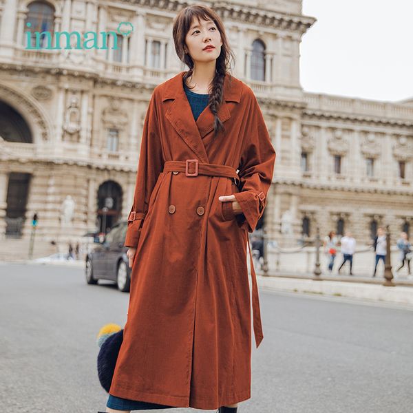 inman spring autumn atmosphere double breasted long sleeved loose long trench coat women england style 201028, Tan;black
inman spring autumn atmosphere double breasted long sleeved loose long trench coat women england style 201028, Tan;black