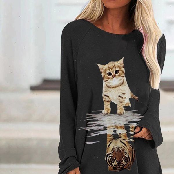 r40 3d cat print women shirt loose casual o neck long sleeve blouses women autumn winter tunic plus size women clothing, White
r40 3d cat print women shirt loose casual o neck long sleeve blouses women autumn winter tunic plus size women clothing, White