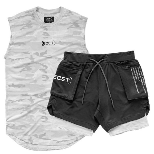 2 шт / костюмы set sports set мужские кроссовки рубашки / жилеты + спортивные шорты беговая mens спортивной костюм футбол бег фитнес gym наб, Gray
2 шт / костюмы set sports set мужские кроссовки рубашки / жилеты + спортивные шорты беговая mens спортивной костюм футбол бег фитнес gym наб, Gray