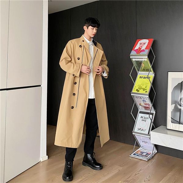 men's trench coats male streetwear vintage loose windbreaker jacket overcoat men retro asymmetric casual stand collar long coat outerwe, Tan;black
men's trench coats male streetwear vintage loose windbreaker jacket overcoat men retro asymmetric casual stand collar long coat outerwe, Tan;black