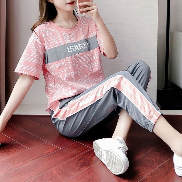 tw19c leggings short set women korean two piece loose summer new sportswear net westernized sleeve red casual sportswear tm8wk, Gray
tw19c leggings short set women korean two piece loose summer new sportswear net westernized sleeve red casual sportswear tm8wk, Gray
