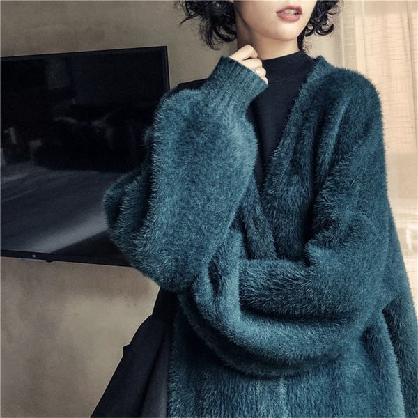 2021 vison cashmere neck cardigan winter winter's new loose crochet short korean fuzzy sweater fashion jsnx, White;black
2021 vison cashmere neck cardigan winter winter's new loose crochet short korean fuzzy sweater fashion jsnx, White;black